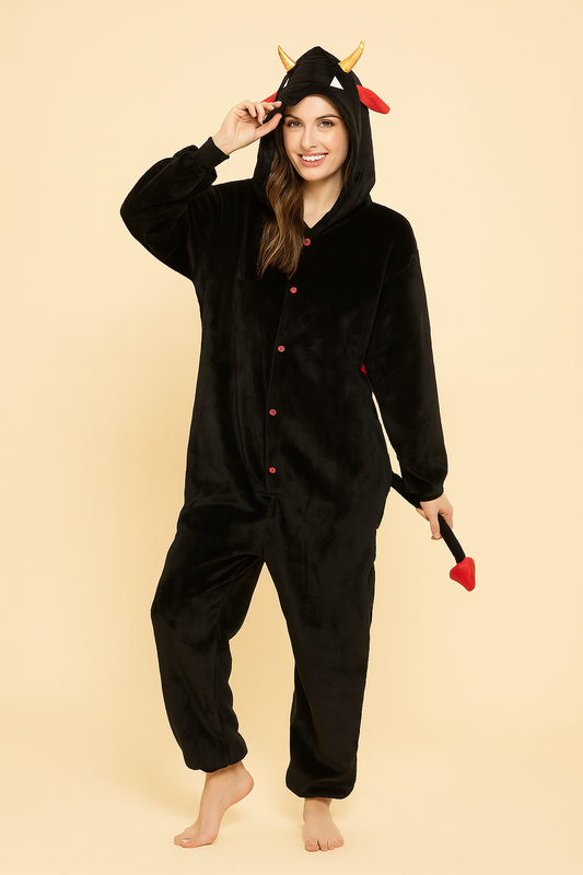 CUTE HORNED DEVIL ONESIE! 😈🔥