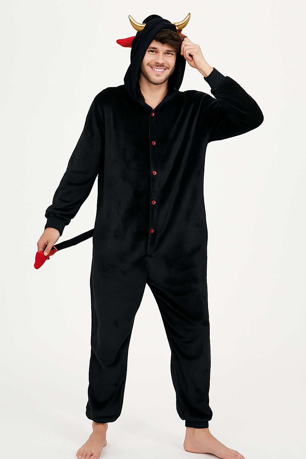 CUTE HORNED DEVIL ONESIE! 😈🔥