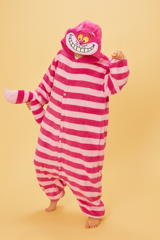 PINK STRIPED CAT ONESIE! 🐱💗